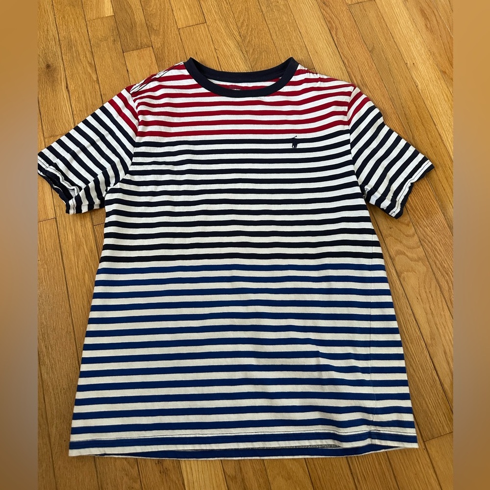 Polo by Ralph Lauren Striped Tee - Red, White, and Blue Size XL (18/20)
